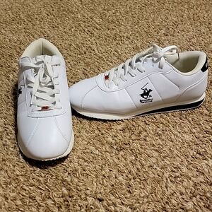 Men's Beverly Hills Polo Club White & Black Sz. 10.5 Shoes